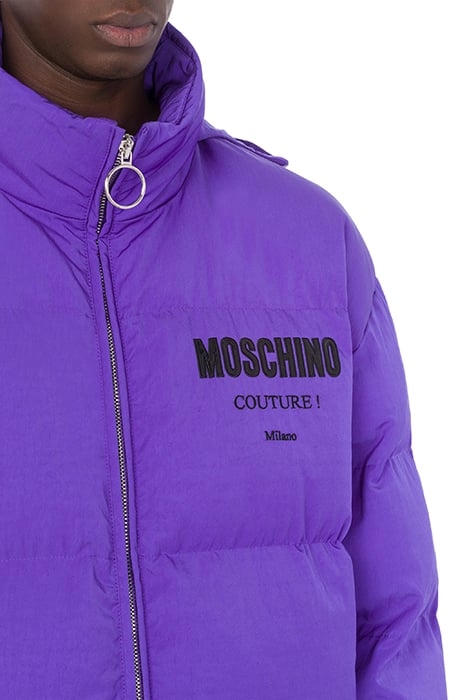 VINYL MOSCHINO COUTURE TECHNICAL NYLON DOWN JACKET PURPLE 4
