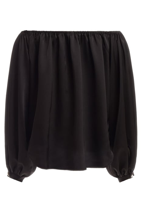 CANDICE OFF SHOULDER JET BLACK BLOUSE 2