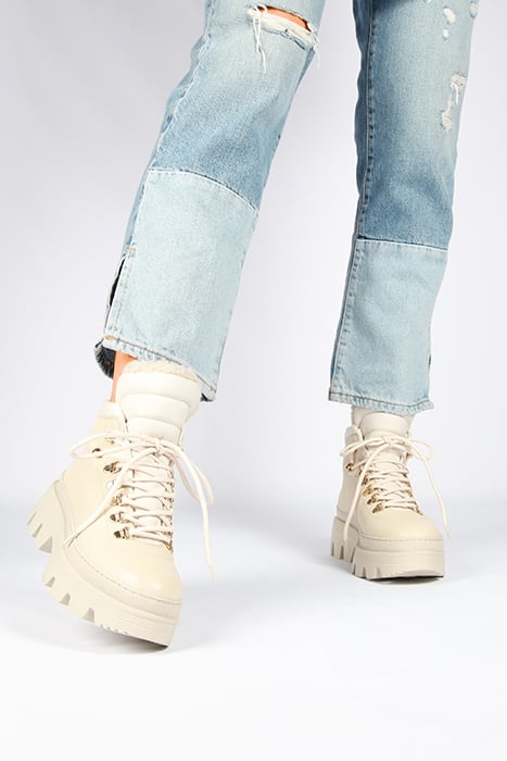 BLACKSTONE - SAGA - AL405 ALMOND MILK - LACE-UPS 4