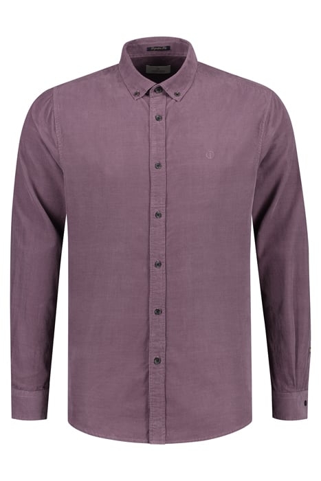 BUTTON DOWN SHIRT BABYCORD MAUVE 3