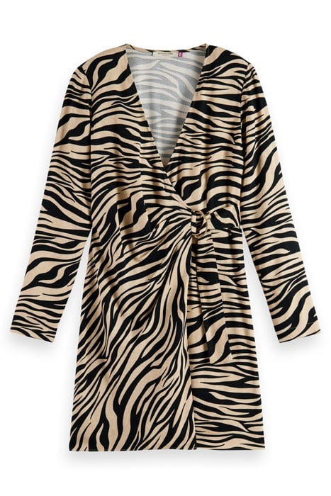 MINI DRESS WITH DRAPE DETAIL TIGER 1