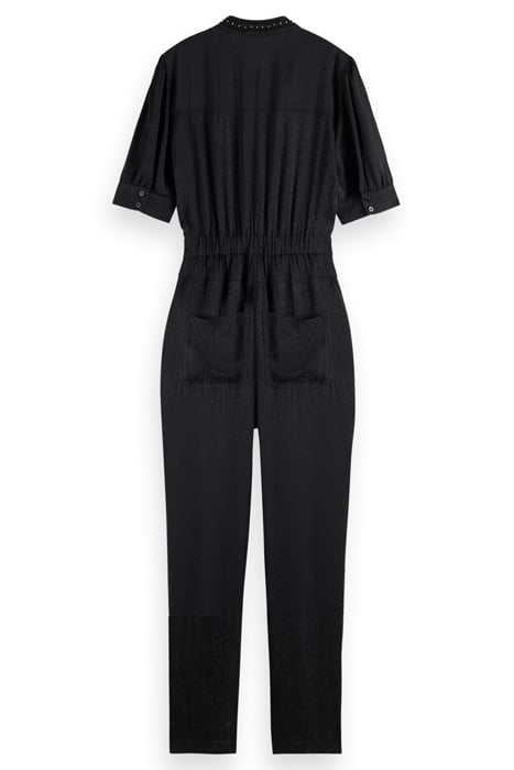 ALL IN ONE WITH BEADING ON THE COLLAR EVENING BLACK 2