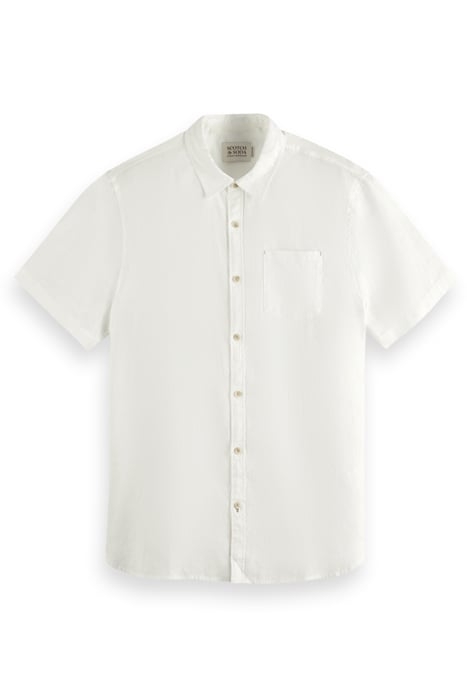 SHORT SLEEVE LINEN SHIRT WHITE 1