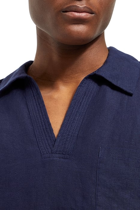 LINEN SHIRT NAVY 6