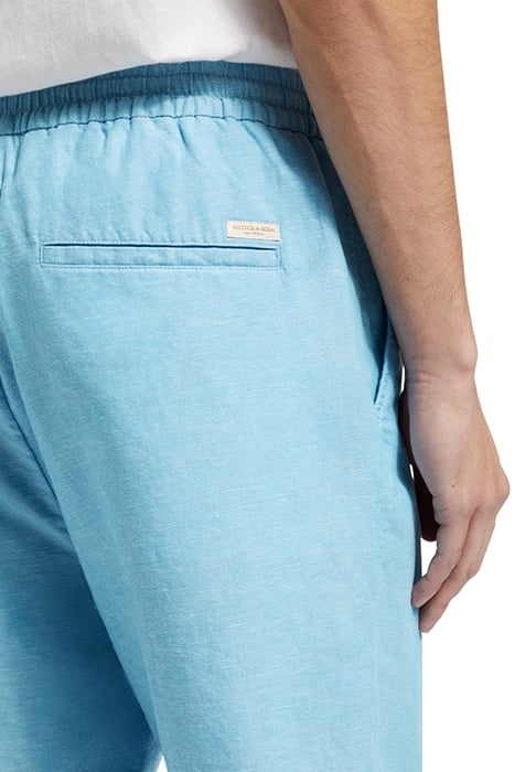 FAVE- COTTON/LINEN TWILL BERMU BLUE LAGOON 8