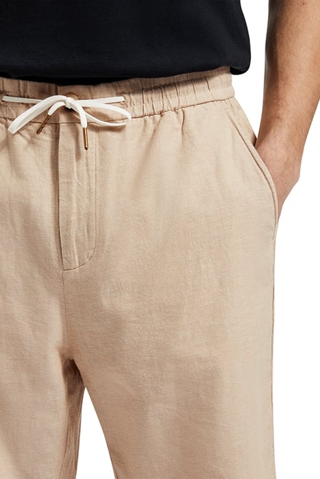 FAVE- COTTON/LINEN TWILL BERMU SEASTONE 7