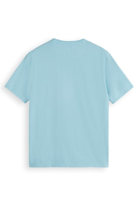 GARMENT DYE POCKET T-SHIRT WASHED NEON BLUE 2