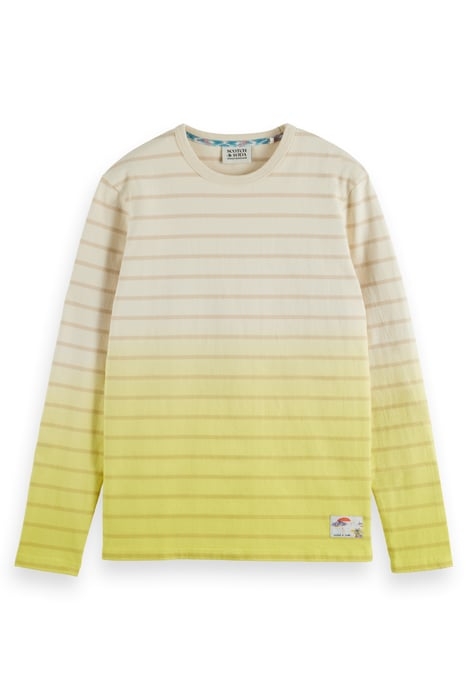 DIP DYE STRIPED LS T-SHIRT SHELL 1