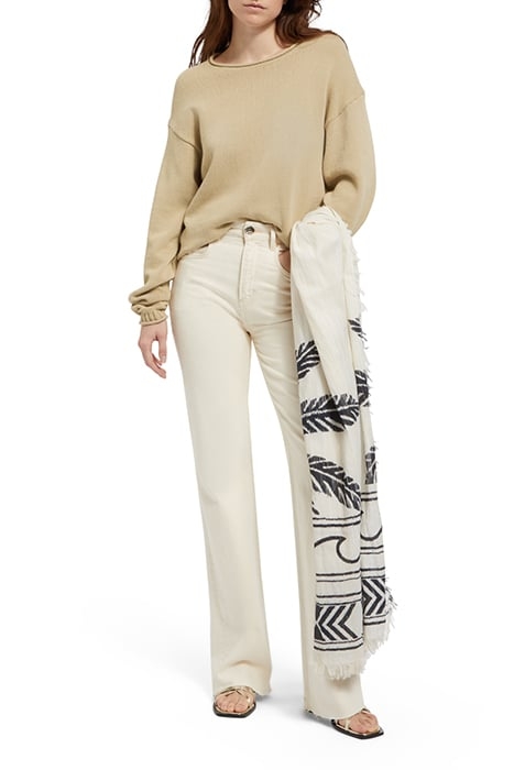 PULLOVER WITH ROLLED EDGES PEBBLE 3