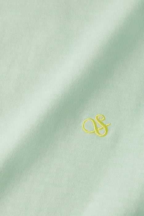 GARMENT DYE LOGO CREW T-SHIRT SEAFOAM 3