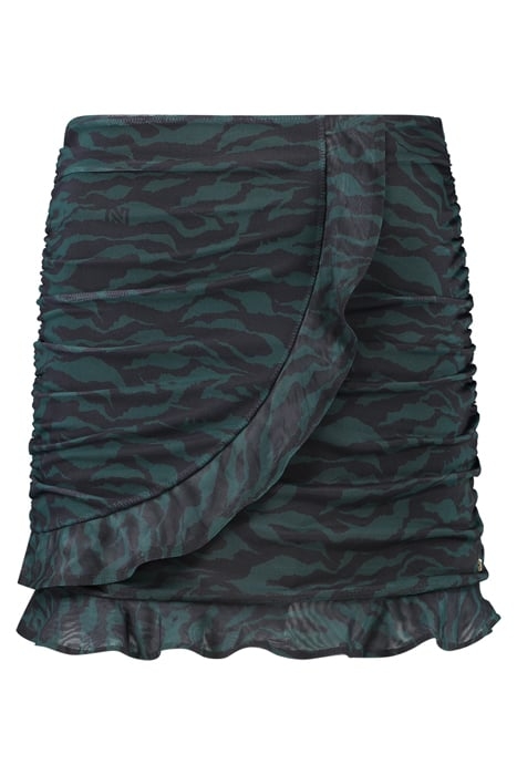 ZEBRA MESH SKIRT PINE GREEN 1