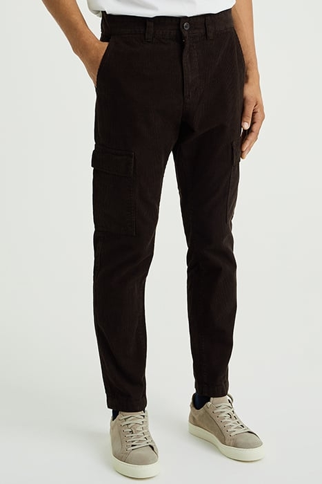 CARGO PANTS DARK BROWN 1