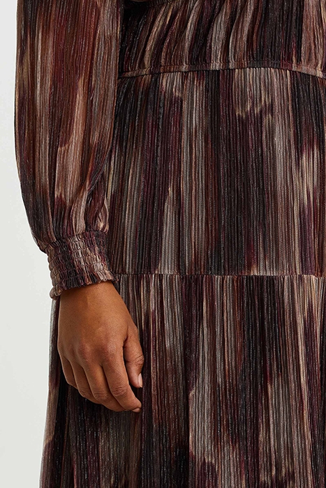 DRESS MAXI LENGTH BURGUNDY RED 6