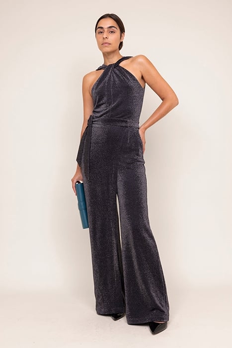 GLITTER JUMPSUIT TWIST BLACK 1