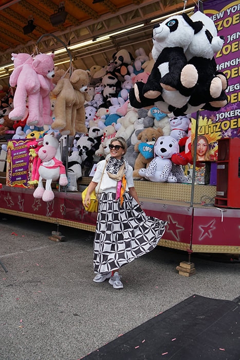 BLOUSE CARLO FORTE BLACK WHITE BLACK, WHITE 2