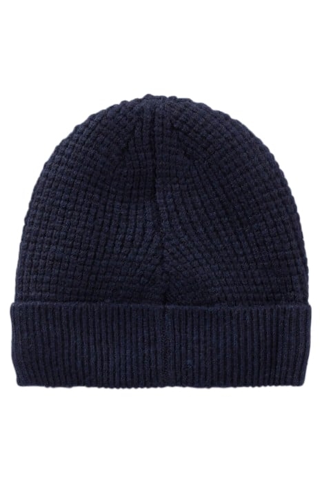 BOYS’ NAVY KNIT BEANIE WITH BOUCLETTE BADGE NAVY 2