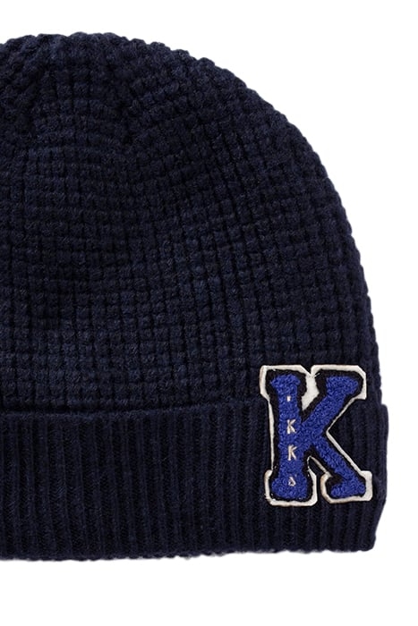 BOYS’ NAVY KNIT BEANIE WITH BOUCLETTE BADGE NAVY 4