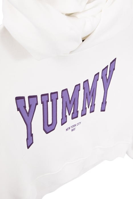 GIRLS’ OFF-WHITE HOODIE WITH EMBROIDERED XL LETTERS OFF-WHIT 6