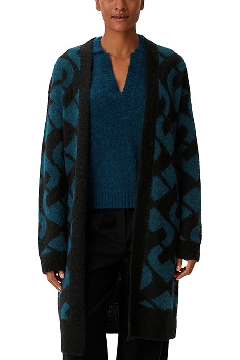 COMMA CARDIGAN BLUE GREEN 1