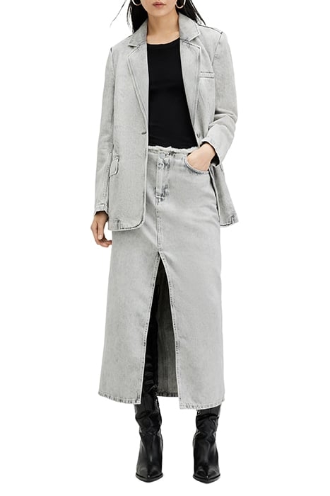 HONOR MAXI SKIRT SNOW GREY 2