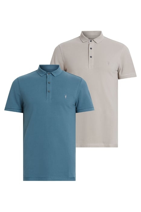 REFORM SS POLO 2 PAC COOL GREY/SUR BLUE 3