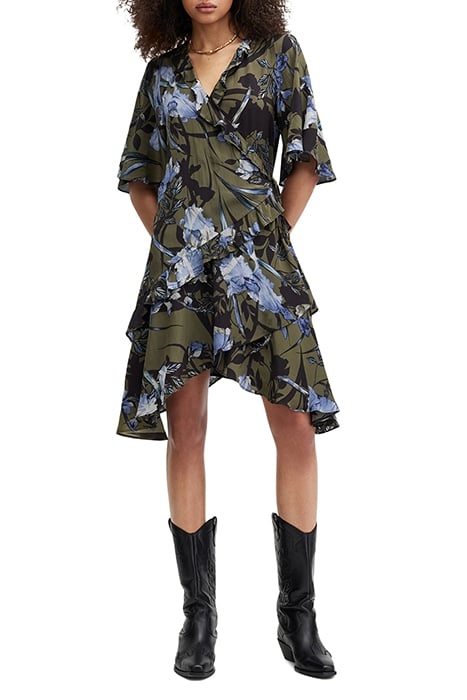 MEAGAN BATU DRESS DEEP KHAKI GREEN 3