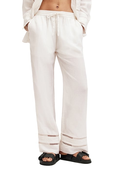 JADE LINEN TROUSER ECRU WHITE 1