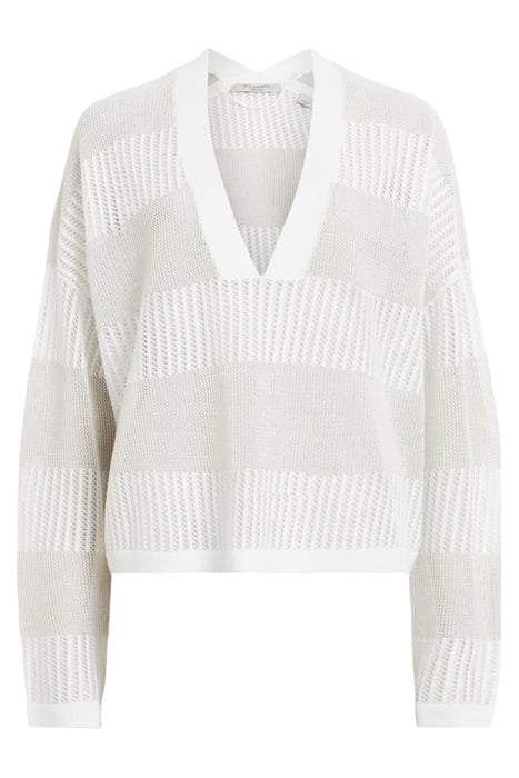 MISHA V NECK WHITE 3