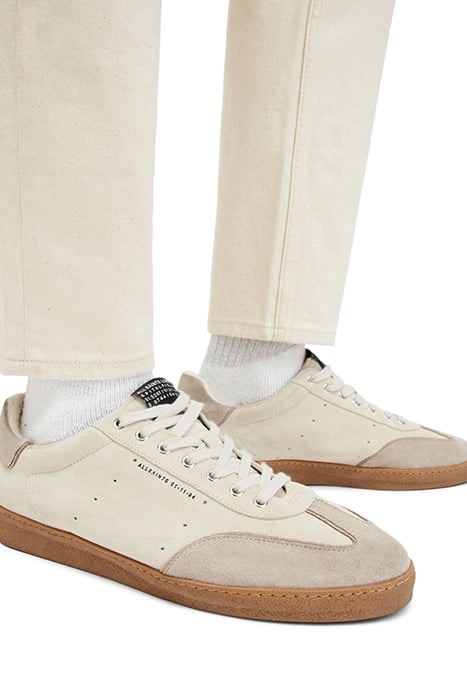 LEO SUEDE LOW TOP PARCHMENT WHITE 4