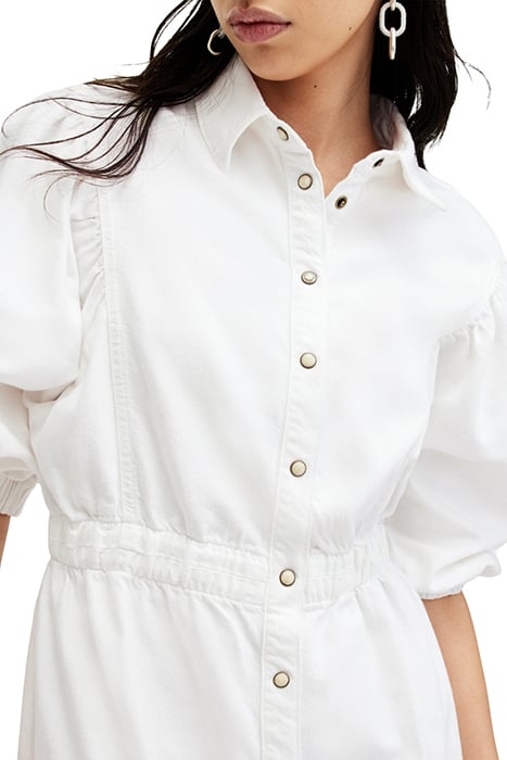 OSA DENIM DRESS CHALK WHITE 5