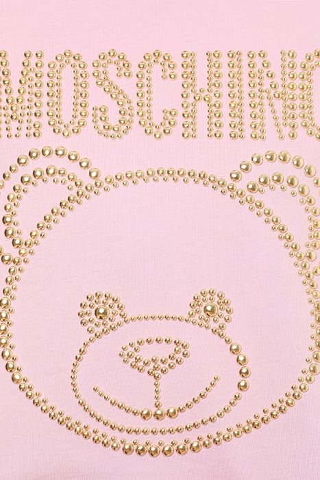 TEDDY STUDS JERSEY T-SHIRT PINK 4