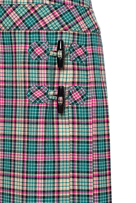 CHECK MIDI DRESS BLUE 4