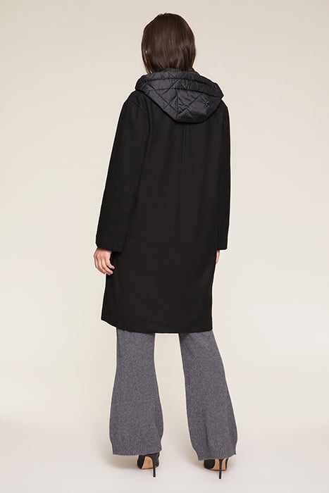 DOUBLE BREASTED COAT WITH DOWN LINING BLACK 2