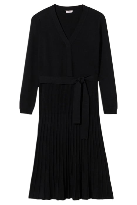 Knit dress with pleated skirt 3