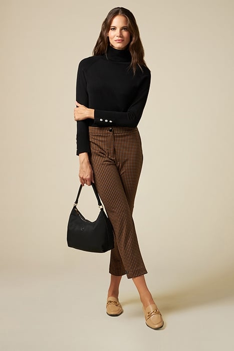 MILANO-STITCH PATTERN CHINO TROUSERS NATURAL 1