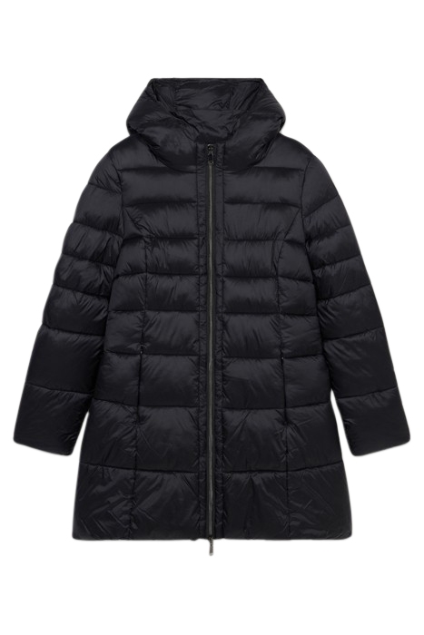 MIDI DOWN JACKET WIRH HOOD BLACK 3