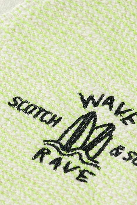 RELAXED-FIT STRUCTURED FELPA SWEATSHIRT LIGHTHOUSE LIME 3