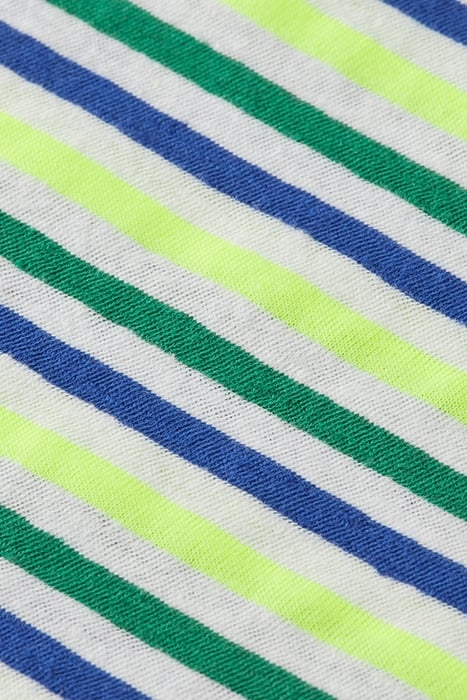 RELAXED-FIT YARN-DYED STRIPE COTTON-LINEN BLEND T-SHIRT OFF 3