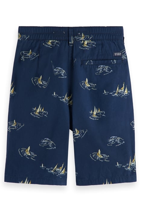MID LENGTH - ALL-OVER PRINTED CHINO SHORT SAIL BOAT NIGHT MI 2