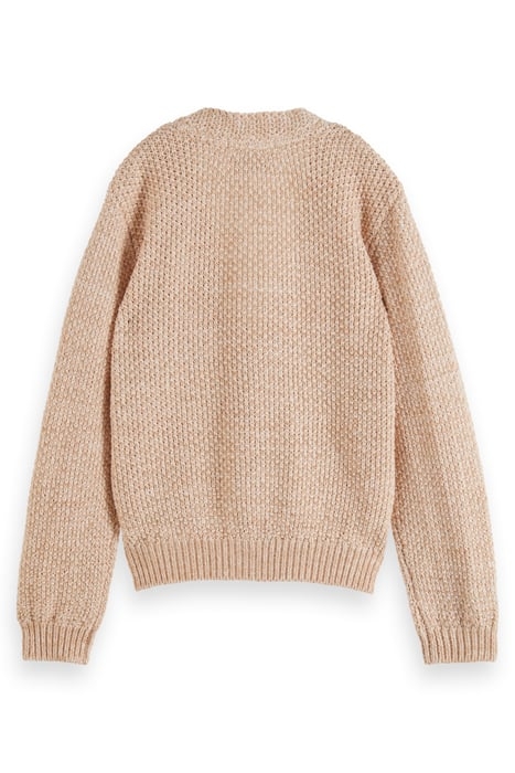 LUREX BLEND CARDIGAN SAND MELANGE 2