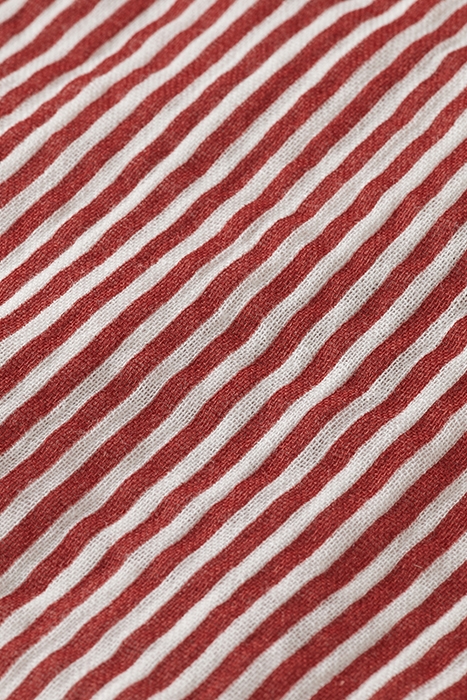 TIE DETAIL CRINKLE COTTON TANK TERRACOTTA STRIPE 3