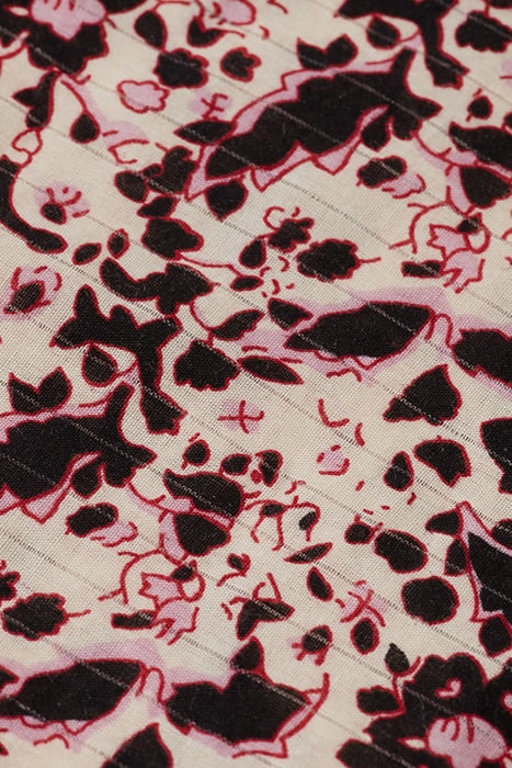 BLOCK PRINT BEACH PANT BLOCK FLORAL 3