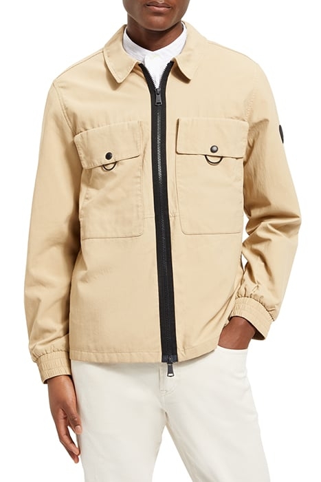 ZIPPED UTILITY JACKET SEASTONE 1