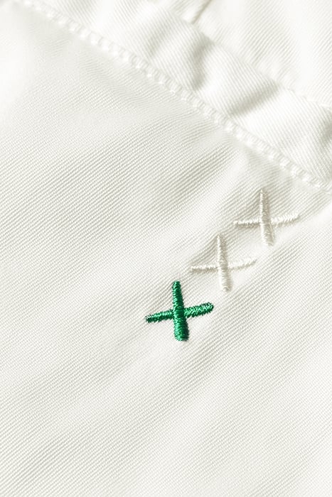 STUART - COTTON-BLEND TWILL SH WHITE 8