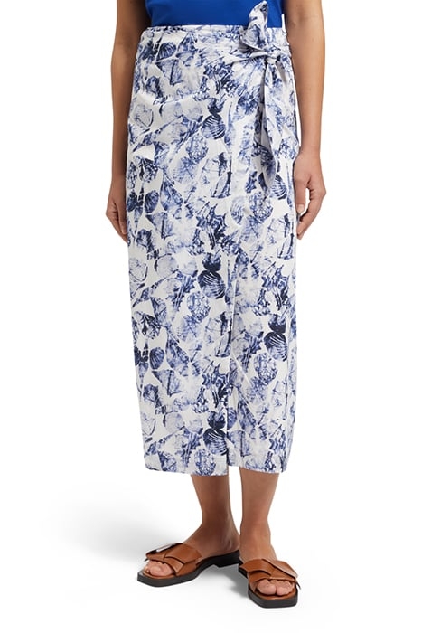 PRINTED MIDI-LENGTH SARONG SHELL BATIK BLUE 1