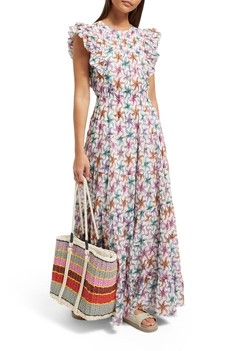 PRINTED MAXI COTTON VOILE DRESS STARFISH 3