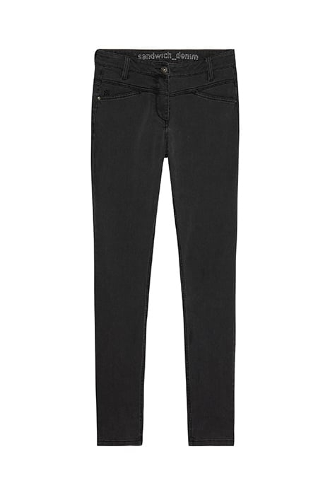 TROUSER WOVEN LONG 24001833 ALMOST BLACK 3