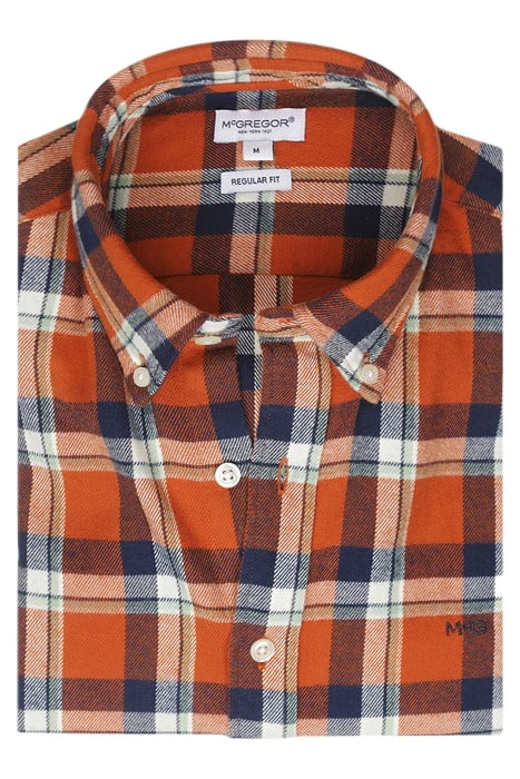BIG FLANNEL Y/D CHECK SHIRT WINTER ORANGE 3
