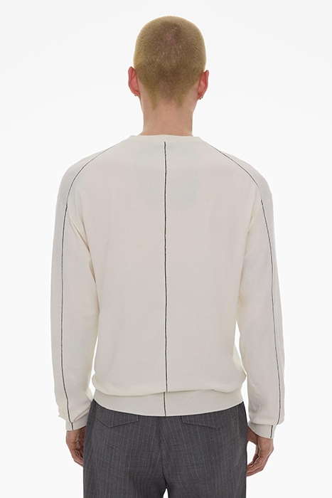 FINE GAUGE CREW VISCOSE, THERMOPLASTIC PO IVORY 2