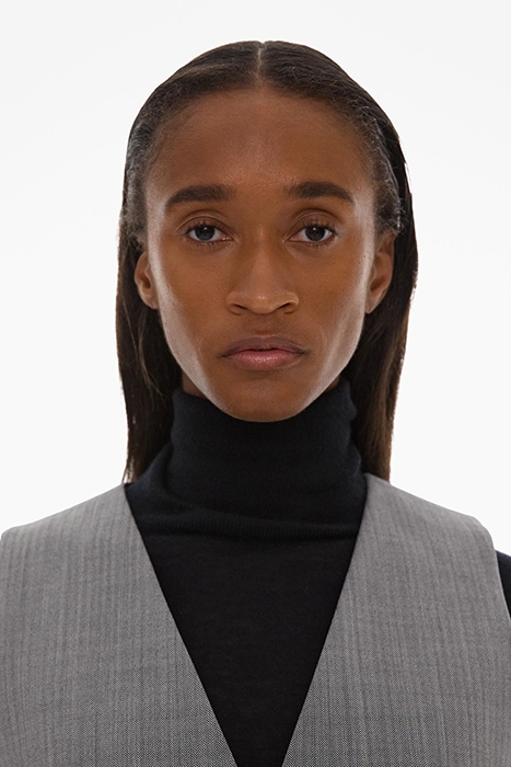 TUX VEST POLYESTER, WOOL, ELASTANE BLACK/WHITE MULTI 4